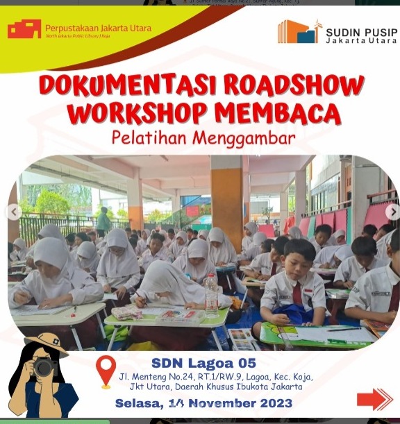 Roadshow Workshop Membaca Bersama Suku Dinas Perpustakaan Dan Kearsipan Kota Administrasi Jakarta Utara